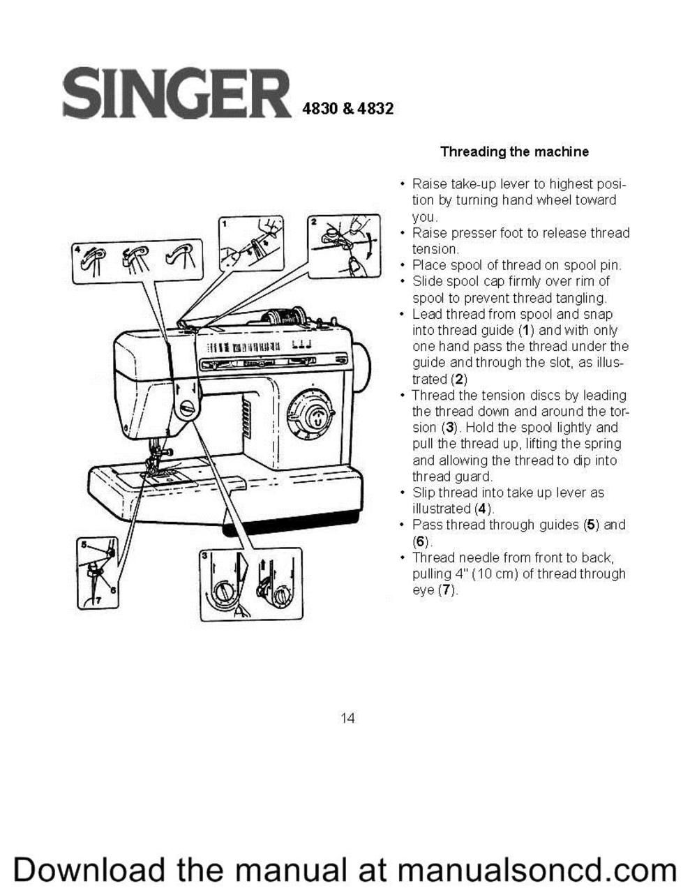 free sewing machine manuals